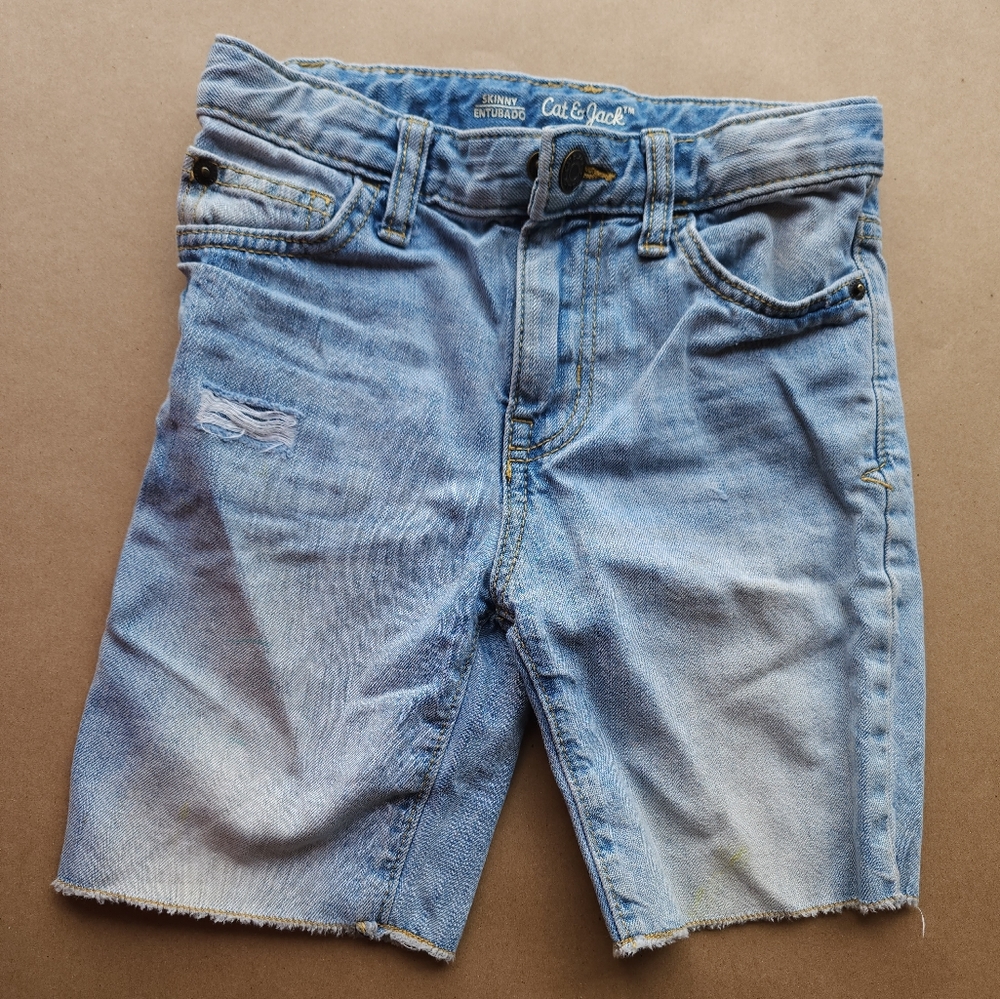 Cat & Jack slim fit distressed shorts Kids